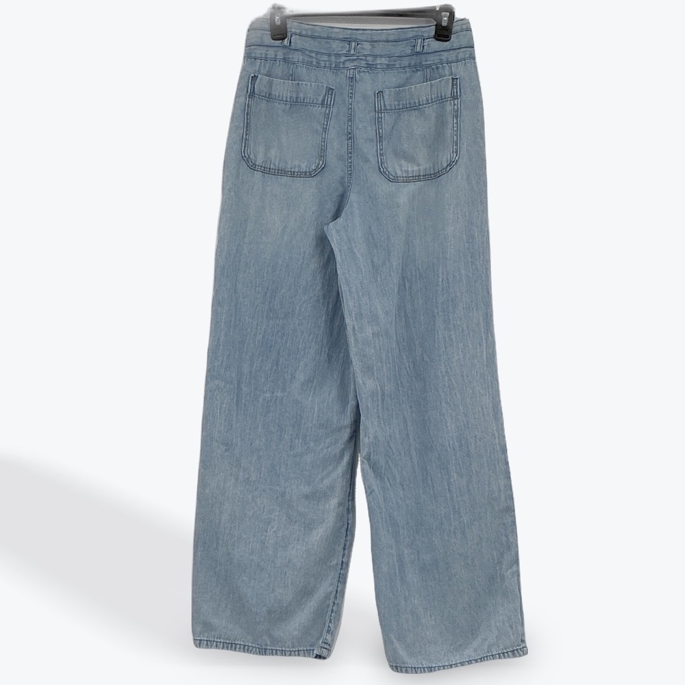 Kensie The Kaya High Rise Wide Leg Jeans Denim Womens Size 8 / 29 Light Blue - Picture 2 of 12